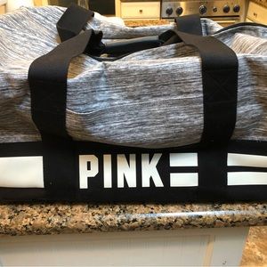 PINK Victoria Secret Overnight Duffle Suitcase Wheels